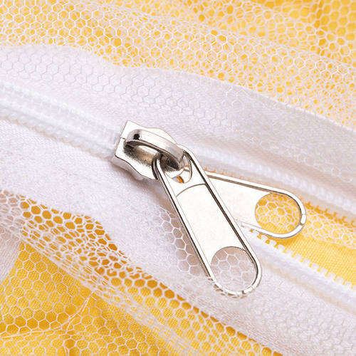 双面蚊帐拉链头里外两用蒙古包白色双头黑拉链配件帐篷5号尼龙拉