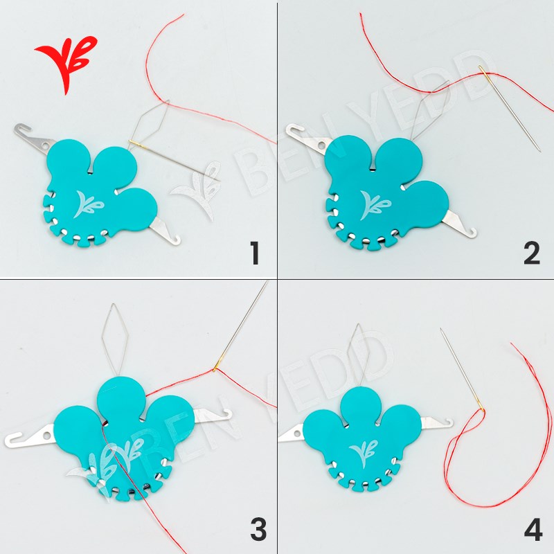 BEN YEDD北欧风大脚板款 穿针割线器十字绣穿线工具四合一 包邮