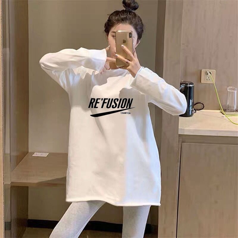 2021年春季新款白色打底衫女内搭秋冬洋气长袖t恤上衣加绒中长款,女装/女士精品,T恤,淘宝优惠券,粉丝福利购,淘宝优惠卷