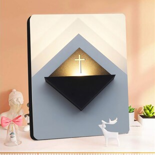 十字架摆台桌面摆件饰品装饰晶瓷摆卧室摆件礼物时尚家居用品