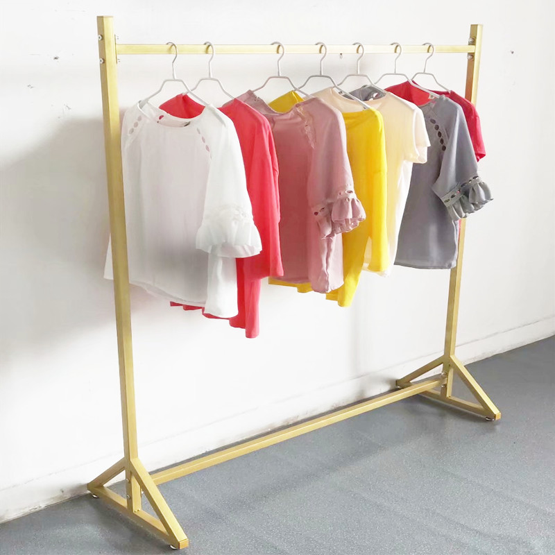 服装店展示架挂衣架专用落地式装饰女装童装晾衣服单杆龙门货架子