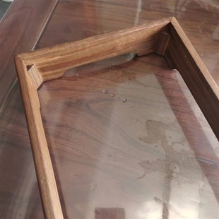 实木电茶炉框架榆木烧水壶底座黑胡桃木茶炉架内嵌式烧水壶架定制