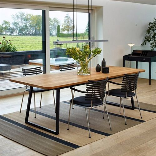 简约办公室实木创意会议桌定制办公铁艺老板电脑桌长条桌工作台