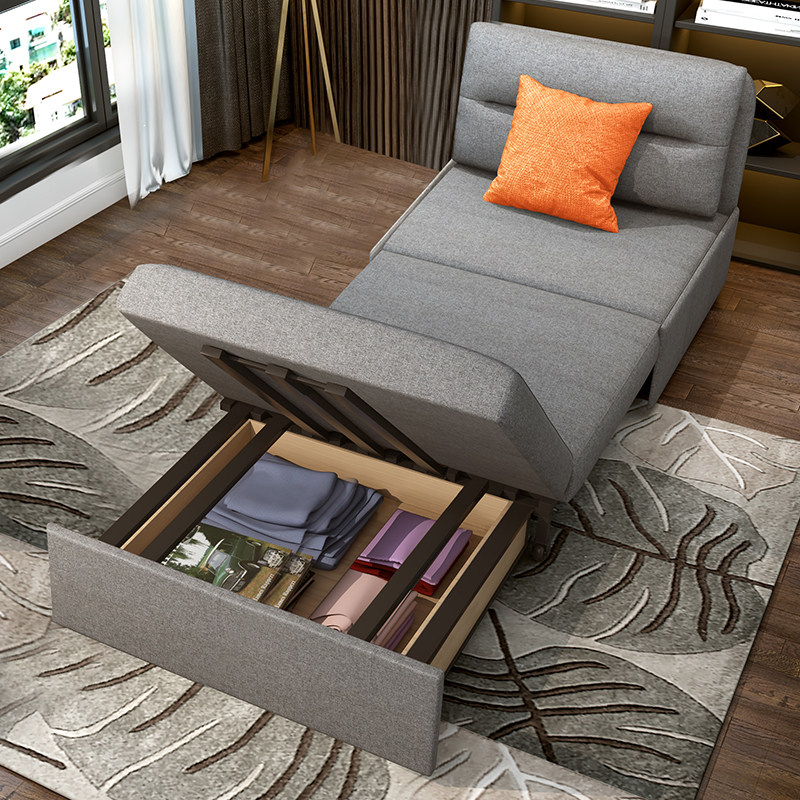 70公分沙发床单人宽80cm无扶手1米两用 阳台小户型推拉书房折叠床