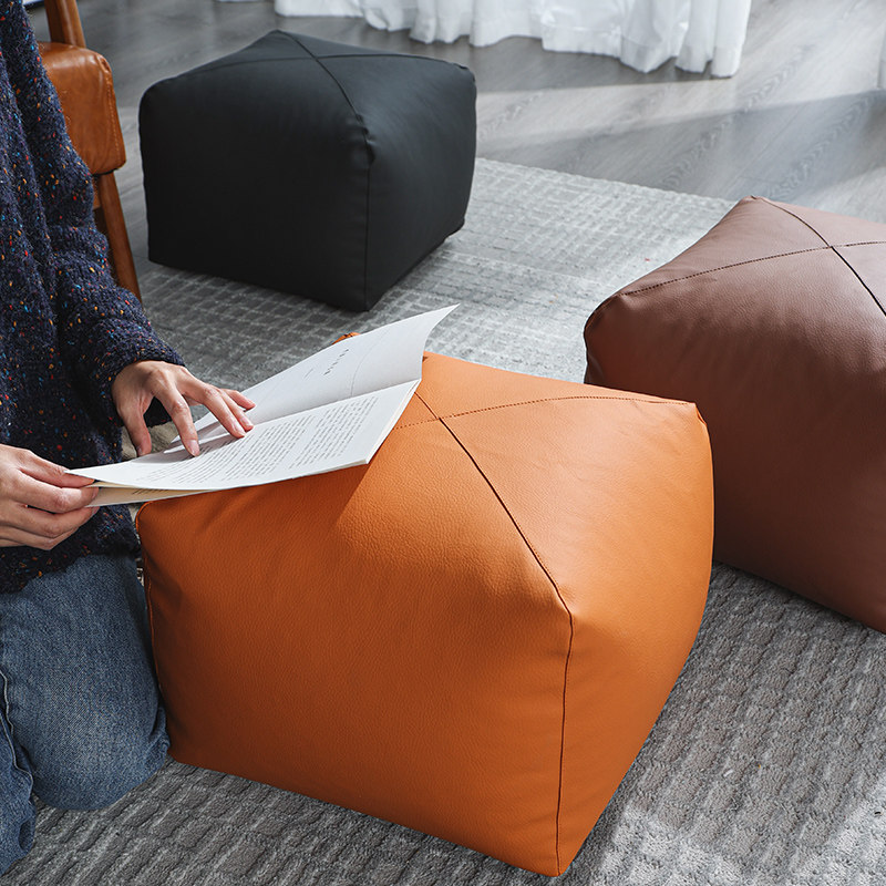 日式蒲团皮质地上坐垫简约矮凳沙发凳玄关换鞋凳客厅沙发坐墩脚踏,居家布艺,蒲团,淘宝优惠券,粉丝福利购,淘宝优惠卷