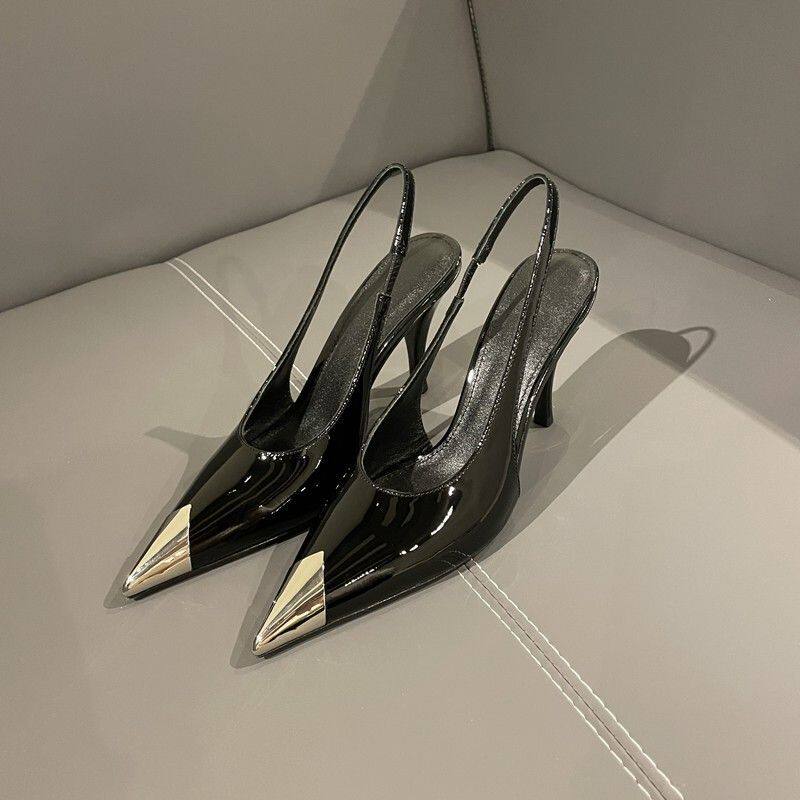 情趣高跟鞋性感 女攻速鞋sm  细跟御姐斩男凉鞋法式尖头