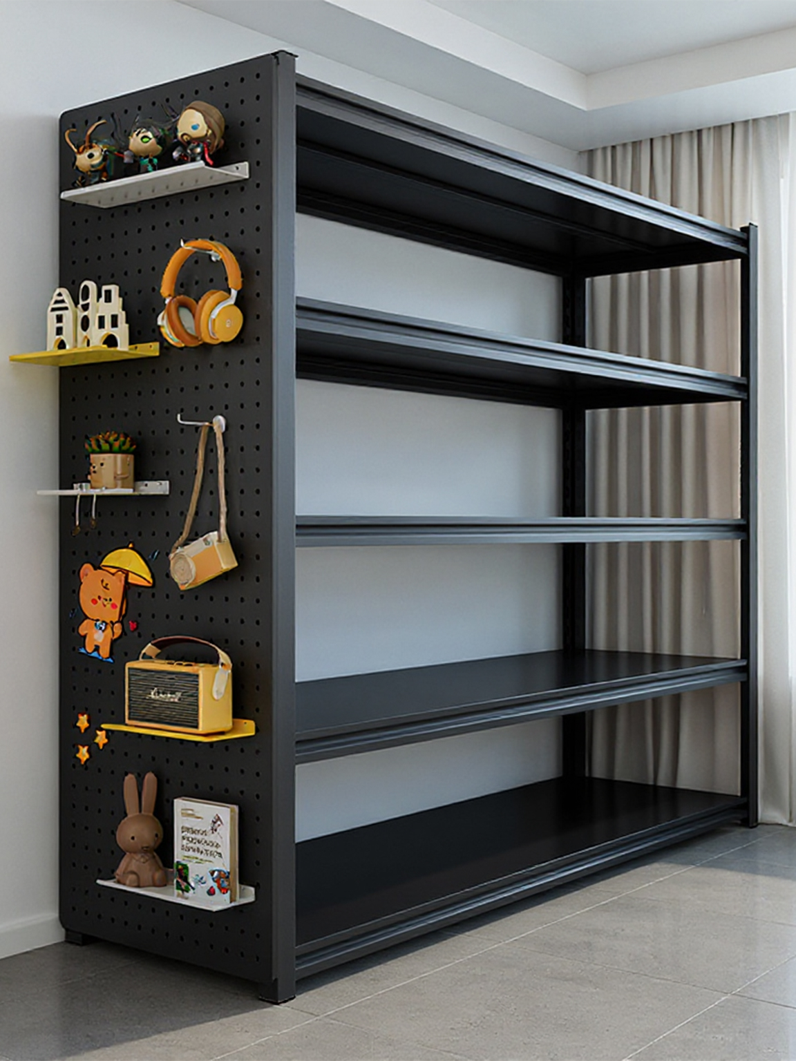 货架多层置物架一体靠墙落地式储物架厨房阳台多功能货物架收纳架