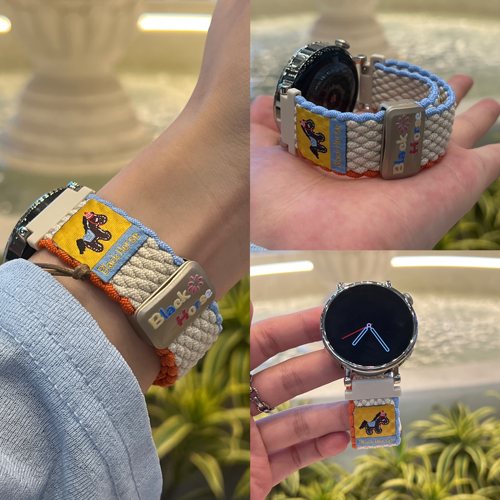 可爱礼帽小马磁吸编织适用华为gt6手表带watch5新款GT5432pro高级