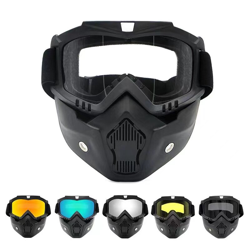 战术面具哈雷面罩防风护目镜骑行