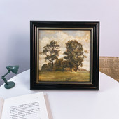 致橡树美欧式 饰画8寸相框桌面摆件客厅餐厅背景墙挂画 复古油画装