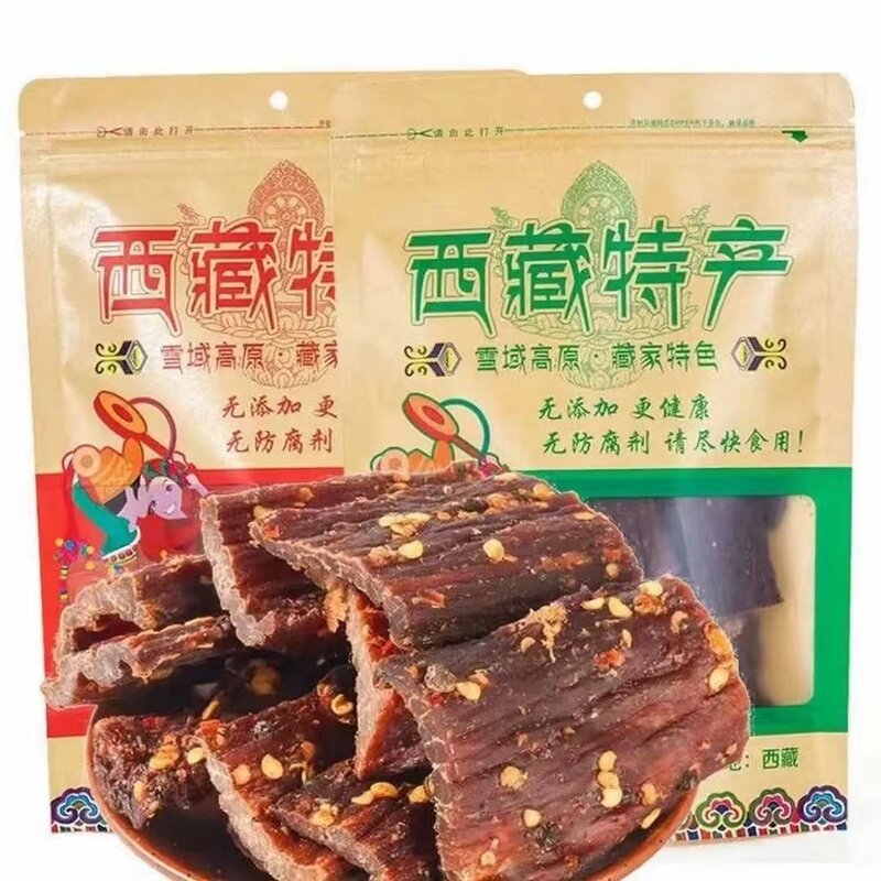 西藏特产风干牦牛肉干风味香辣手撕正宗高原非牛肉麻辣休闲零食