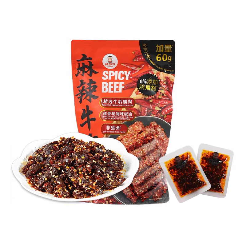 棒棒娃麻辣牛肉干网红零食小吃香辣味追剧旅游聚会超市会员店代购