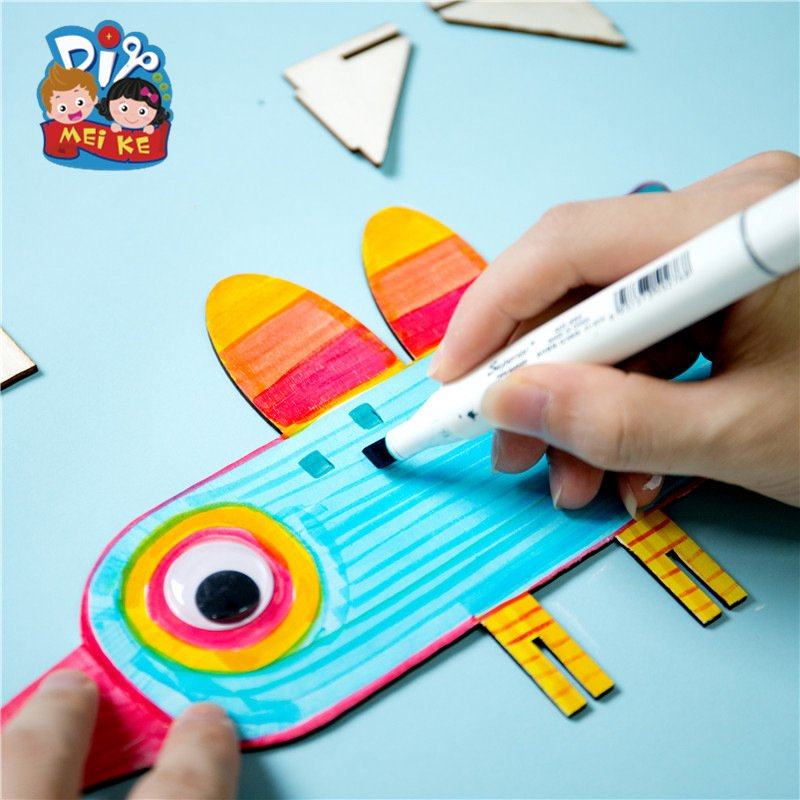 啵啵克鸟创意美术手工diy制作材料包儿童幼儿园绘画3D立体EC53,玩具/童车/益智/积木/模型,科学实验,淘宝优惠券,粉丝福利购,淘宝优惠卷