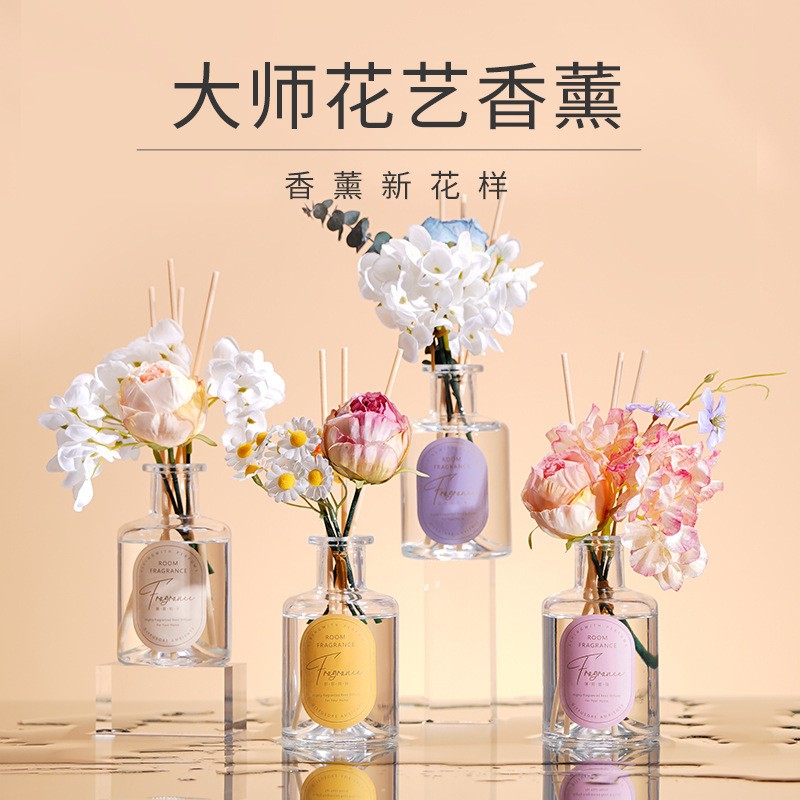 栀子花轻奢高颜客厅香薰