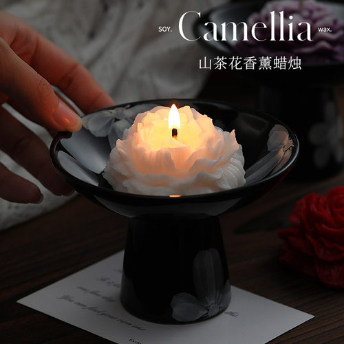 香薰蜡烛高级感室内持久