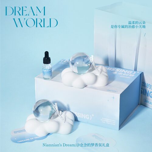 水晶球香薰小夜灯女生礼物
