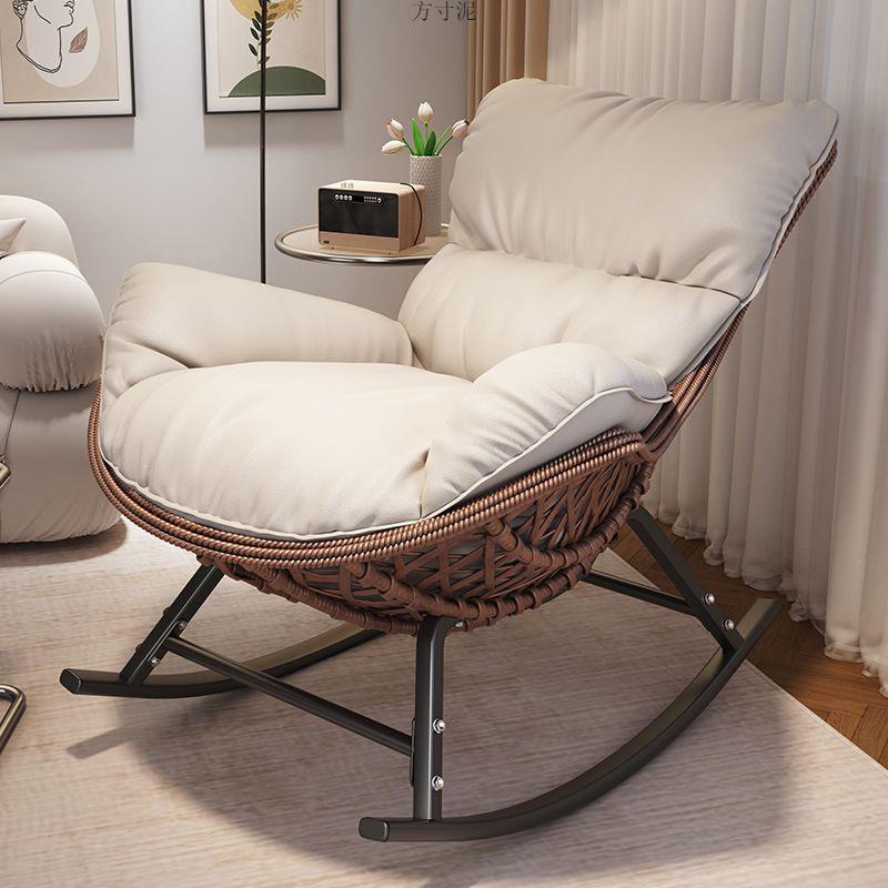 复古龙虾椅大人藤编加粗躺懒人沙发OOL客厂厅阳椅台椅摇休工一件