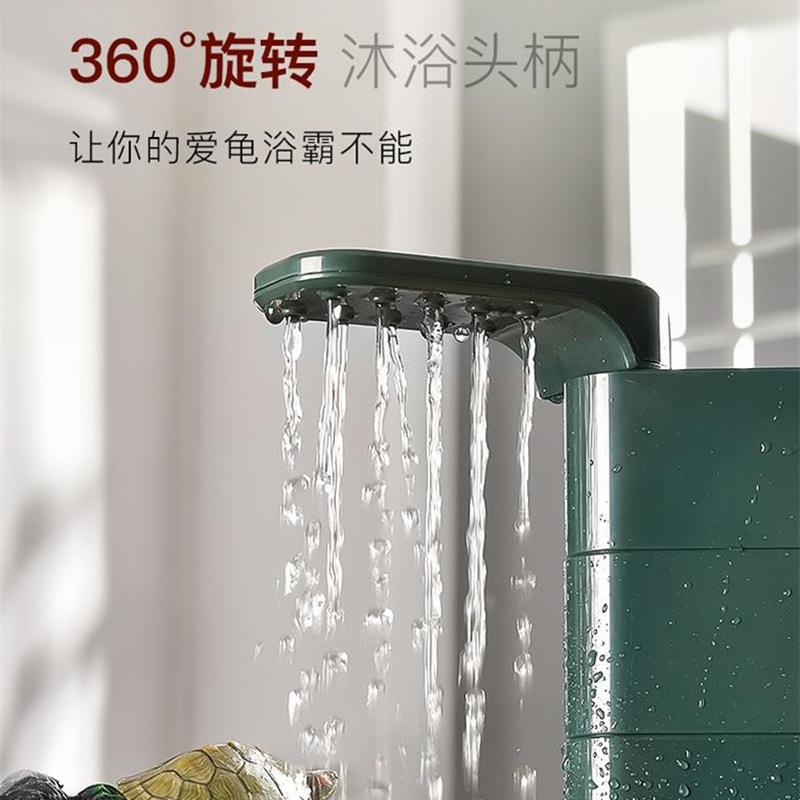 龟缸过滤鱼缸低水位QSO循环三吸合一粪滴流过滤盒小型桶乌器龟缸