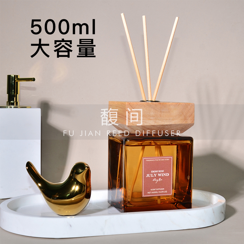 500ml大容量无火香氛乌木玫瑰