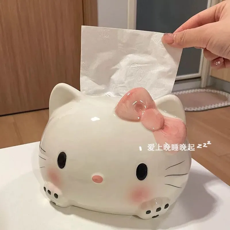 高颜值HelloKitty纸巾盒kt收纳盒