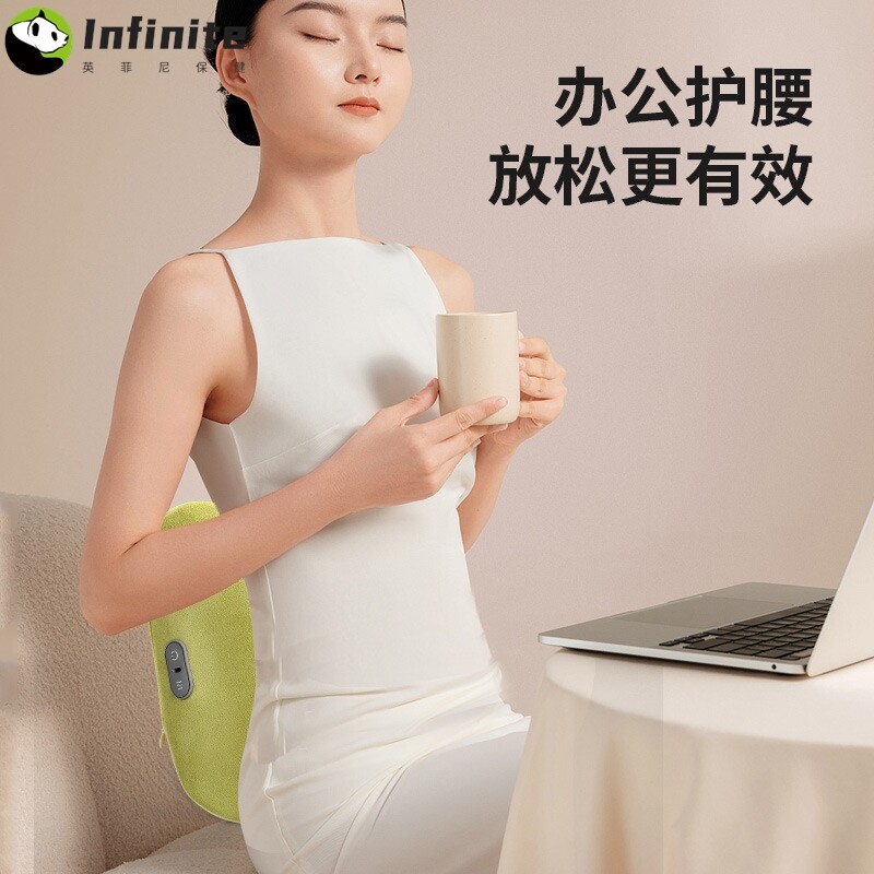 热敷腰部按摩枕全身颈椎按摩器靠枕头部按摩垫背部揉捏按摩仪工厂
