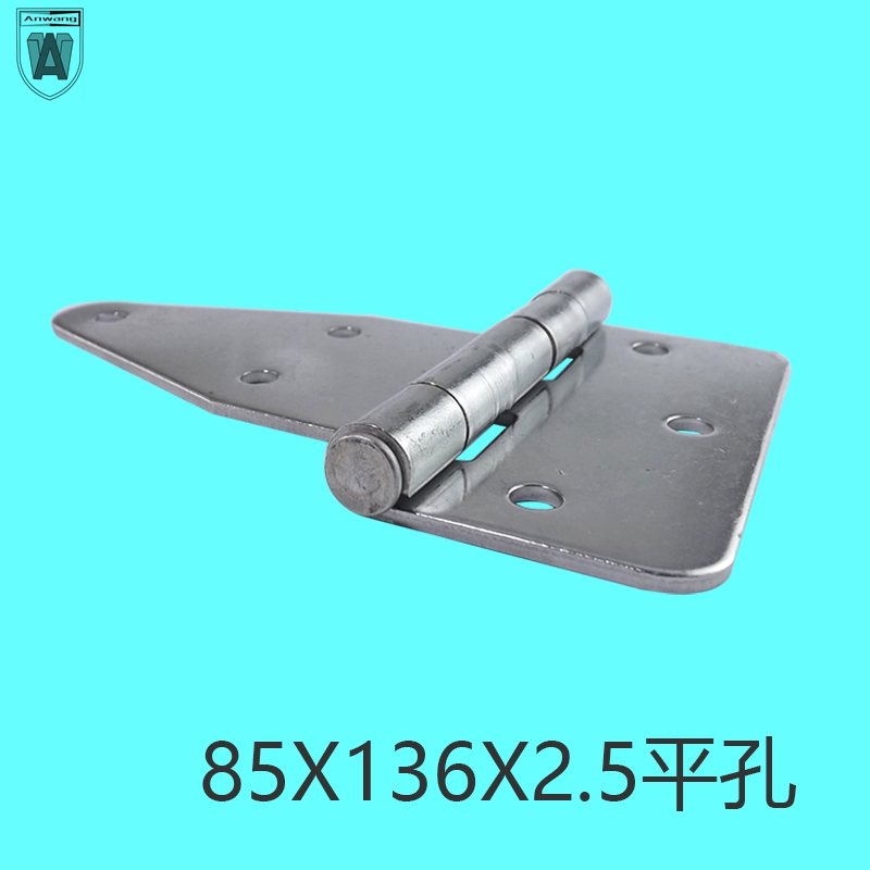 安望85X136X2.5平孔冲击合页不锈钢304工业合页电柜铰链重型合页