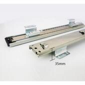 抽屉柜厨柜轨道滑道滑轨厨房导轨拉篮碗3柜三节道蓝轨底装 柜 侧装