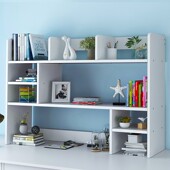 书架桌面桌子置物架简约办公桌收纳架简易小书柜书架桌上学生置物