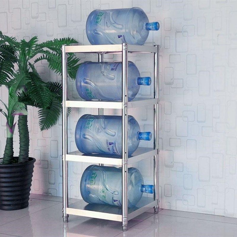 微波炉正方形置物架不锈钢多层架收纳锅盆架夹缝厨房多层架储物架