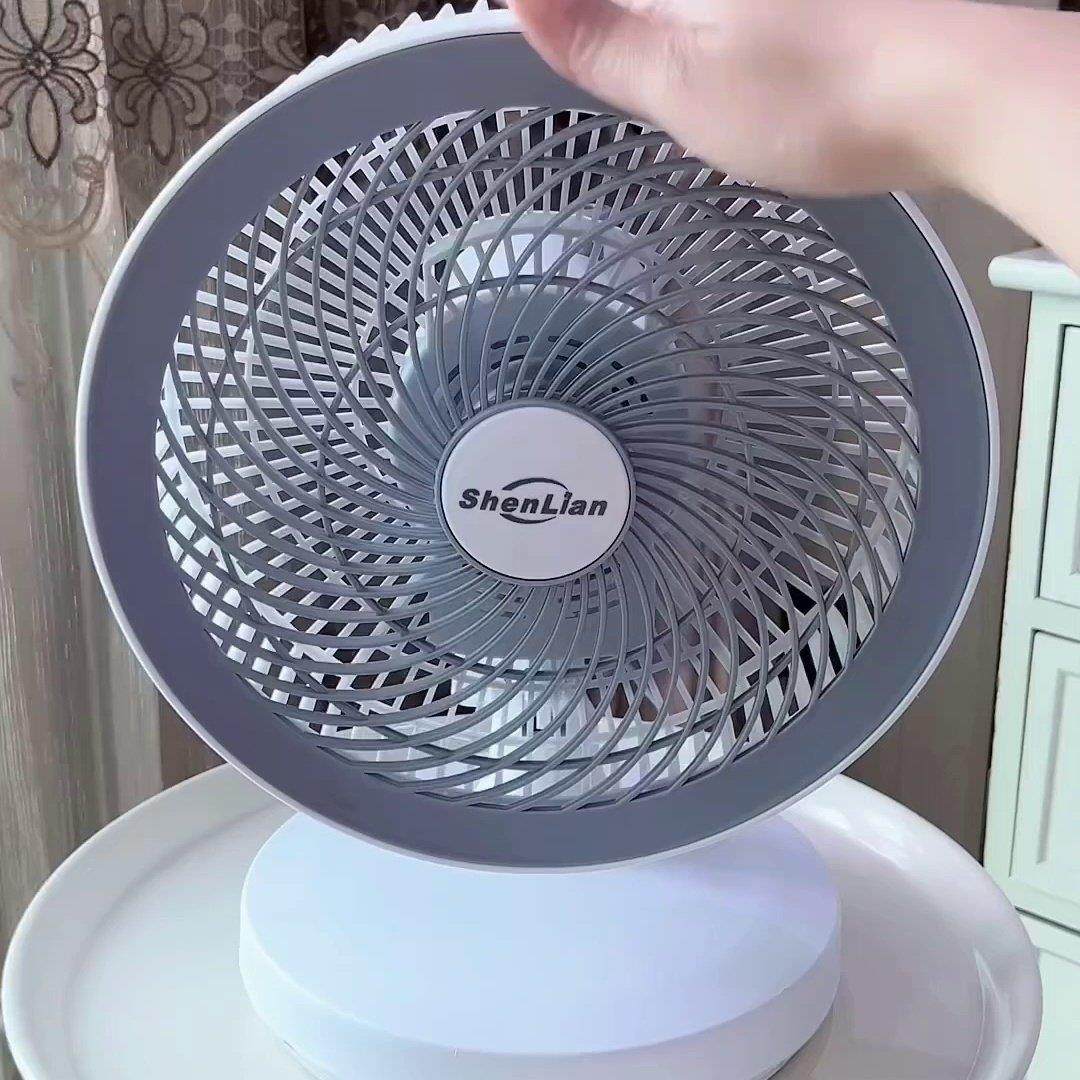 10寸桌面台式小型家用空气循环扇办公室宿舍电风扇床头静音台壁扇