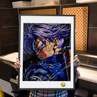皇呱《未来Z战士弹》 龙珠未来Z战士特兰克斯同人周边装饰画
