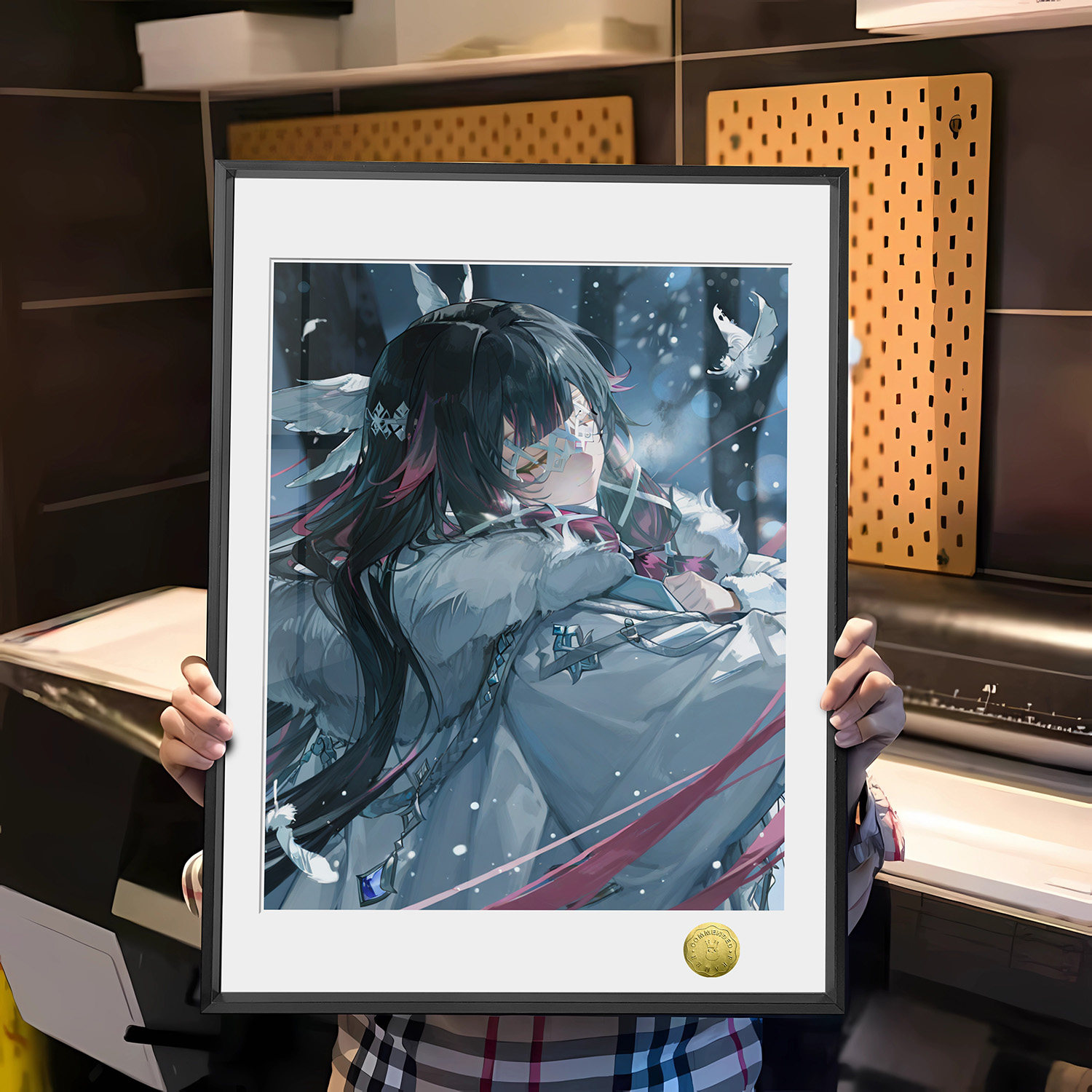皇呱《少女哥伦比娅》 原神愚人众第三席少女哥伦比娅周边装饰画