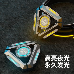 黑科技指尖陀螺限量版 破刃金属夜光手指指间解压减压神器男孩玩具