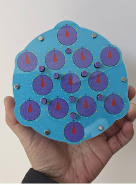3D打印魔表磁力版六芒星Magnetic R ubik'sclock平面魔方Triangle