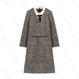 新款 秋季 小香风假两件气质显瘦优雅连衣裙3071 南油虹姐