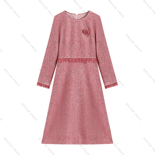 【南油虹姐】银河光年收腰气质高级感小香风气质连衣裙3094