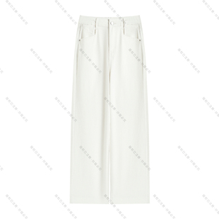 南油虹姐 时尚 新款 直筒牛仔裤 KZ424 白牛百搭显瘦中高腰窄版