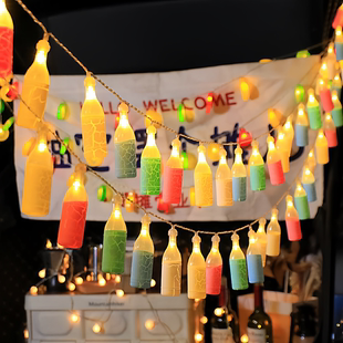 啤酒瓶水果装饰灯夜市摆摊氛围灯后备箱装饰LED网红摆摊引流神器