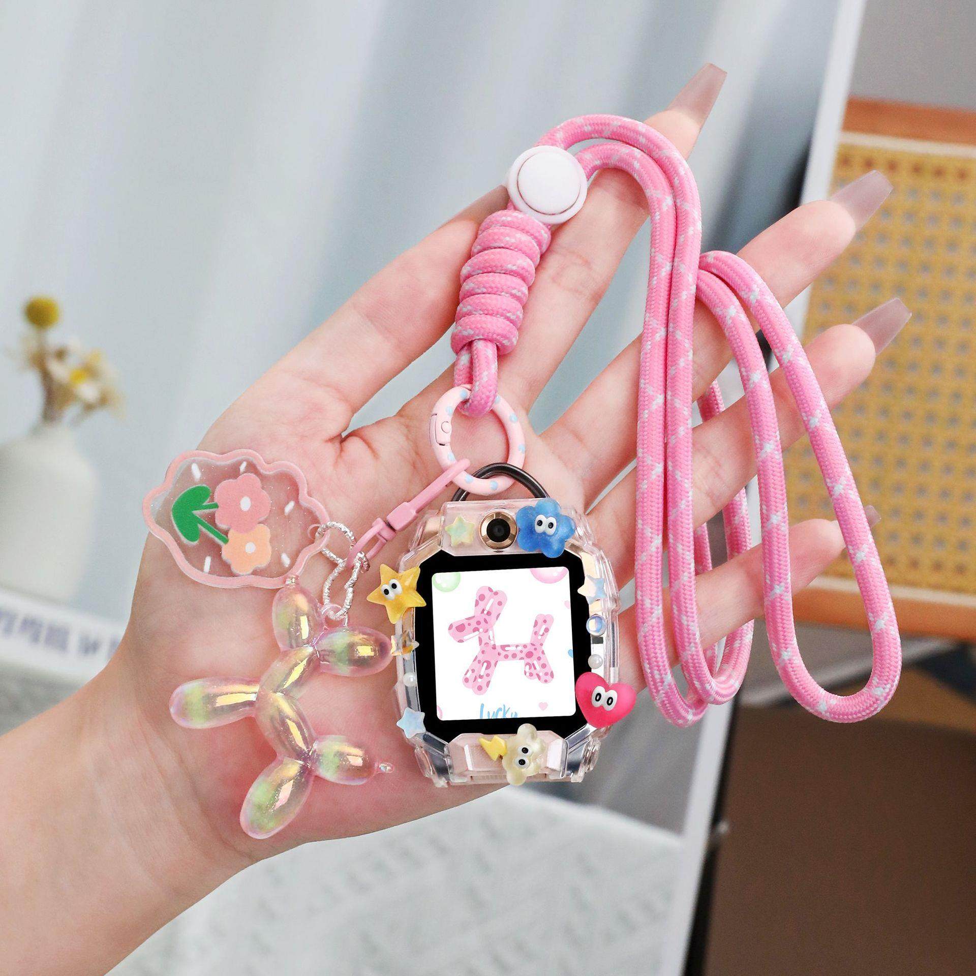 适用小天才W2223BC儿童智能电话手表D3S表带N3N5D5绳挂脖套保护壳