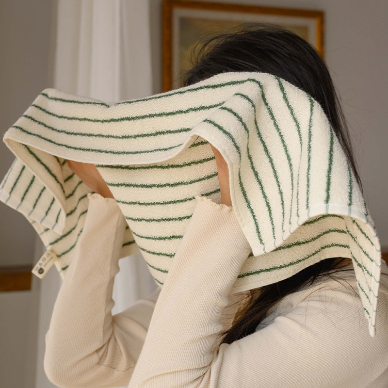 条纹毛巾洗脸纯棉家用男士简约全棉女面巾吸水卫生间情侣柔软,居家布艺,毛巾/面巾,淘宝优惠券,粉丝福利购,淘宝优惠卷