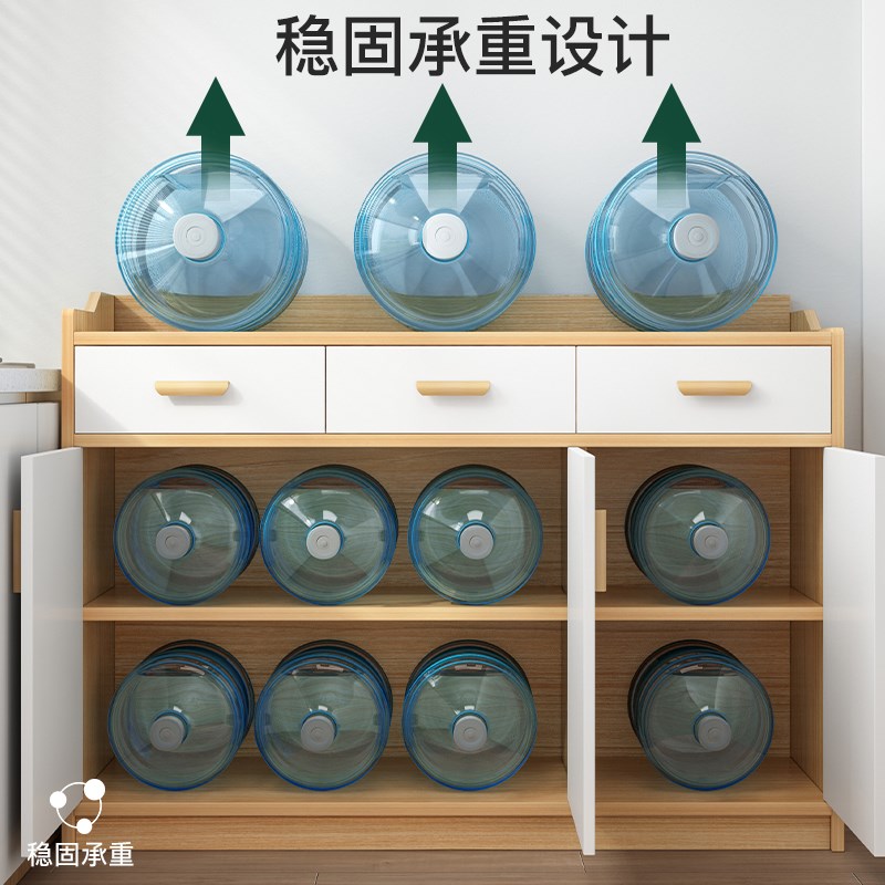 餐边柜实木色茶水柜家用厨房橱柜客厅置物柜靠墙储物柜收纳备餐柜