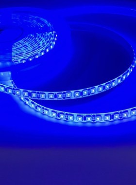 12VLED灯带蓝色灯带24V蓝光灯条220V家装高亮超薄贴片低压自粘