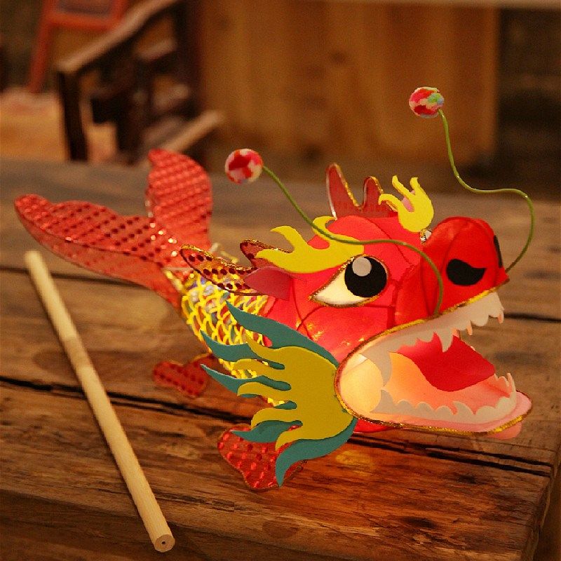 甲辰龙年手工鳌鱼龙鱼灯龙形宫灯笼非遗手持发光花灯成品中秋节,节庆用品/礼品,灯笼,淘宝优惠券,粉丝福利购,淘宝优惠卷