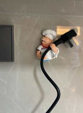 【新家的100个快递】插头固定器墙面装饰玄关装饰摆件