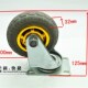 4寸静音轮中型轮天然橡胶万向轮酒店弹力轮无声耐磨轮尺寸齐全