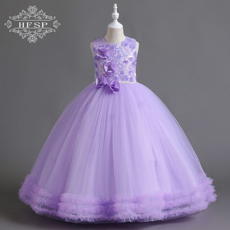 儿童主持礼服女童钢琴表演礼服裙公主裙纱裙背心连衣裙表演演出裙