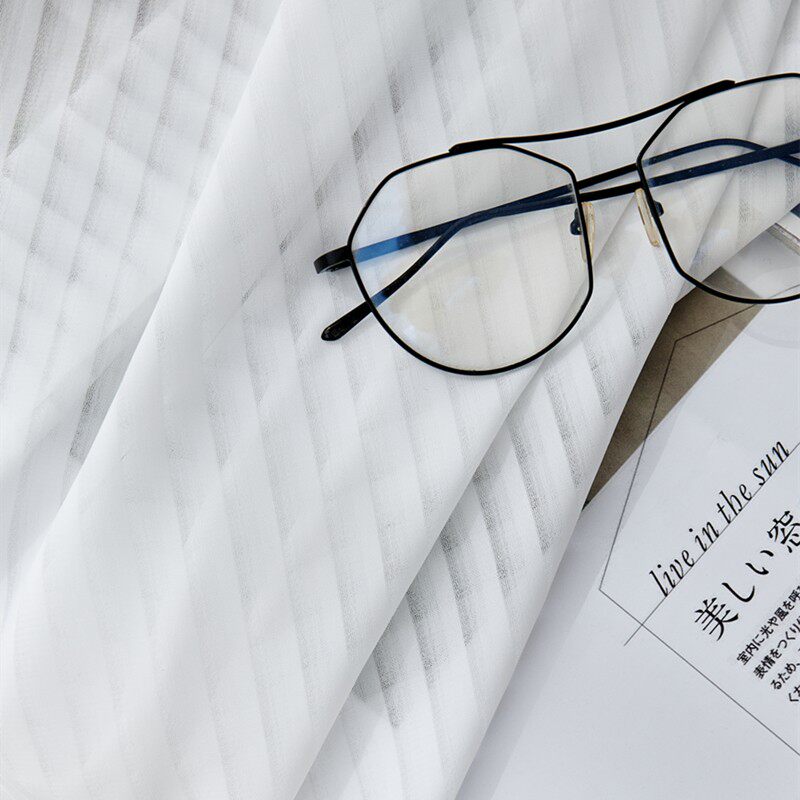 日式韩式简约北欧风格客厅卧室窗帘窗纱阳台纱帘落地窗隔断百叶纱