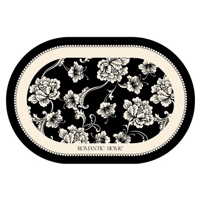 利娅法式轻奢浴室防滑地垫入户门垫家用卫生间进门吸水脚垫可定制