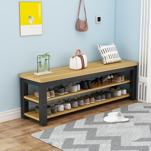 换鞋凳家用门口鞋柜可坐式穿鞋凳鞋架简易床尾凳收纳入户长条凳子