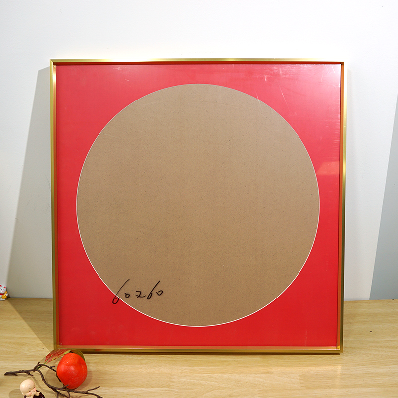 百喜图十字绣裱框铝合金画框装裱囍字框架带玻璃背板自装带红卡纸